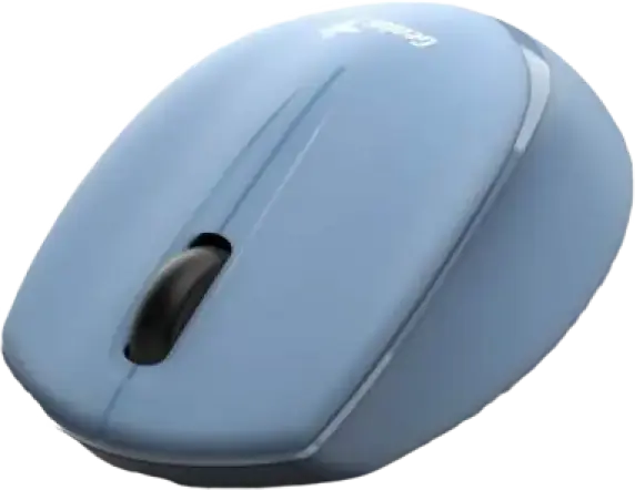 Genius NX-7009 Wireless Optical Mouse, Blue, 2.4GHz USB-A Receiver, 1200 DPI, Ergonomic Ambidextrous Design, 10m Range, Compatible with Windows, macOS, Linux