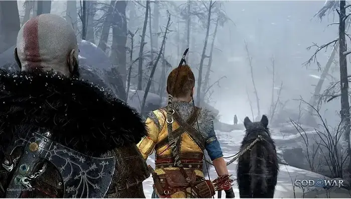 God of War Ragnarök приключенческий экшен для PlayStation 4, диск Blu-ray, PEGI 18, от Santa Monica Studio