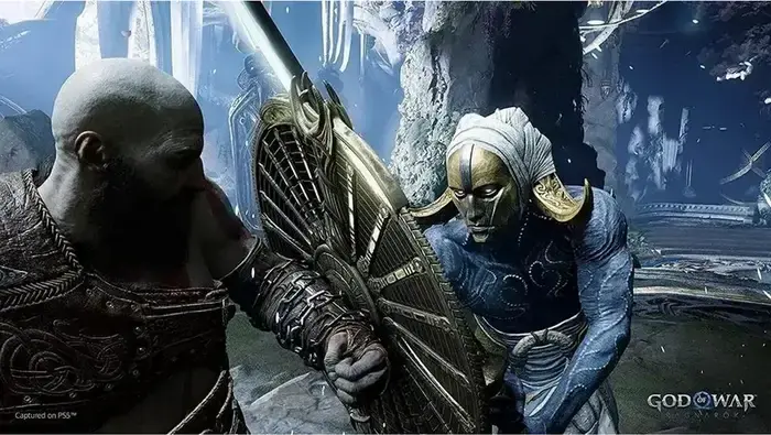 God of War Ragnarök приключенческий экшен для PlayStation 4, диск Blu-ray, PEGI 18, от Santa Monica Studio