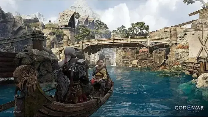 God of War Ragnarök приключенческий экшен для PlayStation 4, диск Blu-ray, PEGI 18, от Santa Monica Studio