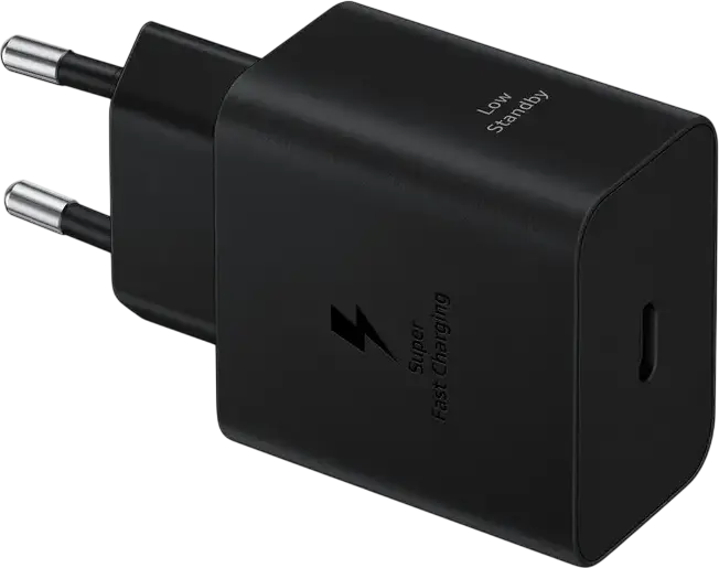 Зарядное устройство Samsung EP-T4511NBEGEU 45Вт USB-C, Super Fast Charging 2.0 SFC 2.0, PD 3.0 PPS, Вилка EU, Черный