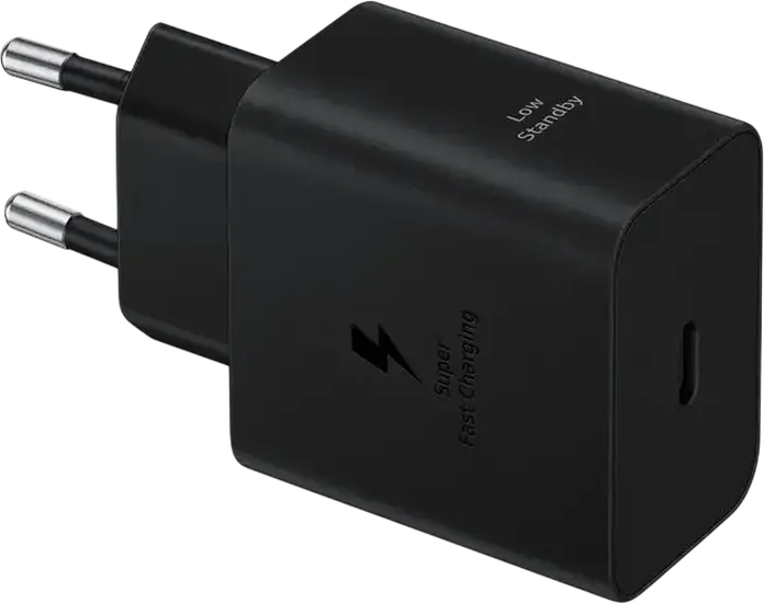 Зарядное устройство Samsung EP-T4511NBEGEU 45Вт USB-C, Super Fast Charging 2.0 SFC 2.0, PD 3.0 PPS, Вилка EU, Черный