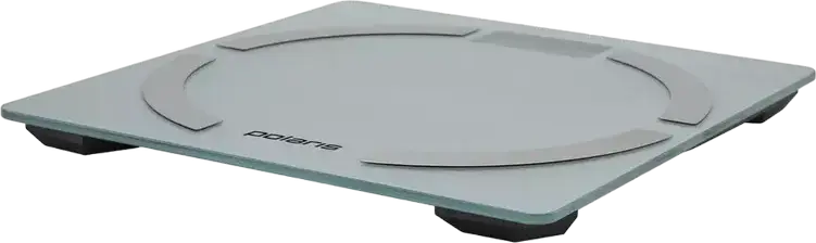 Polaris PWS 1886 IQ Home Electronic Floor Scale, 180kg Capacity, 0.1kg Precision, Bluetooth Connectivity, BMI Body Composition Analysis, Glass, Silver