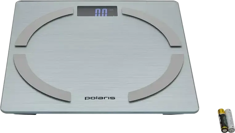 Polaris PWS 1886 IQ Home Electronic Floor Scale, 180kg Capacity, 0.1kg Precision, Bluetooth Connectivity, BMI Body Composition Analysis, Glass, Silver