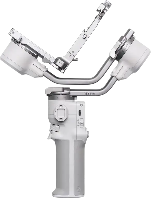 DJI RS 4 Mini 3-Axis Gimbal Stabilizer, 0.4kg to 2kg Payload, Automatic Axis Locks, Vertical Shooting, 13h Battery Life, Aluminum & ABS