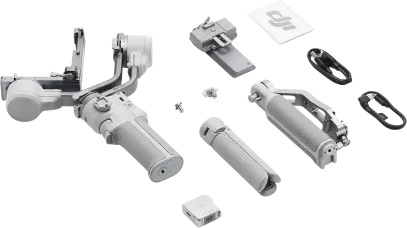 DJI RS 4 Mini 3-Axis Gimbal Stabilizer, 0.4kg to 2kg Payload, Automatic Axis Locks, Vertical Shooting, 13h Battery Life, Aluminum & ABS