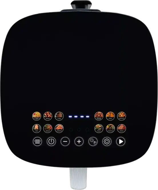 Polaris PAF 6006DW Air Fryer Aerogrill, 2000W, 6L Non-Stick Bowl, 12 Auto Programs, Smartphone Control, Touch Display, Black Stainless Steel