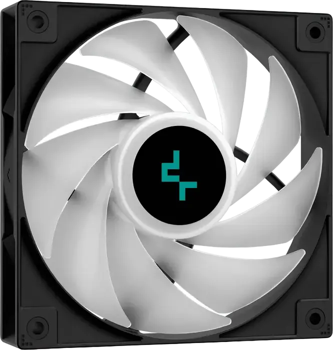 Кулер для процессора Deepcool AG400, одноцветная подсветка, TDP 220Вт, 4 тепловые трубки по 6мм с прямым контактом, PWM вентилятор 120мм, гидродинамический подшипник, Intel LGA1851/1700/1200/115x и AMD AM5/AM4