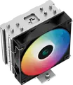 Кулер для процессора Deepcool AG400, одноцветная подсветка, TDP 220Вт, 4 тепловые трубки по 6мм с прямым контактом, PWM вентилятор 120мм, гидродинамический подшипник, Intel LGA1851/1700/1200/115x и AMD AM5/AM4