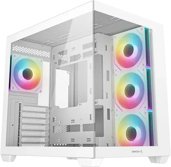 Carcasă PC Deepcool CG530 4F, Midi-Tower, Fără PSU, Alb