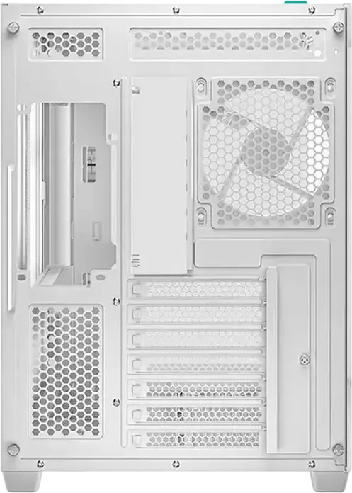 Deepcool CG530 4F ATX Mid Tower Case, White, Pillarless Fishtank Tempered Glass, 4 ARGB PWM Fans, Support for 360mm Radiator, ATX/M-ATX/ITX