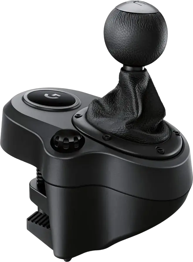 Schimbator de Viteze Logitech Driving Force Shifter 6 Trepte H-Pattern pentru Volane G29, G920, G923, Pomau Leather si Boot, Ax Shaft Otel, Negru