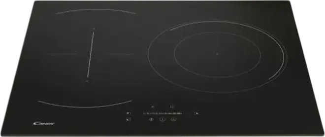 Candy C63TPSC/E14U Built-in Induction Hob, 3 Cooking Zones, Vitroceramic Black Glass, Touch Control with LED Display, Booster Function, Child Lock, 59 cm