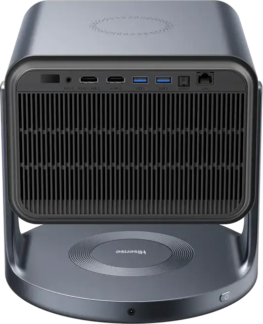 Hisense C2 Pro 4K UHD Laser Projector, 2600 ANSI Lumens, Triple Laser DLP, HDR10+ Dolby Vision, IMAX Enhanced, Wi-Fi 6E, Bluetooth 5.3, Grey