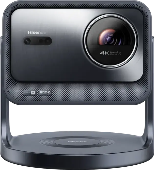Hisense C2 Pro 4K UHD Laser Projector, 2600 ANSI Lumens, Triple Laser DLP, HDR10+ Dolby Vision, IMAX Enhanced, Wi-Fi 6E, Bluetooth 5.3, Grey
