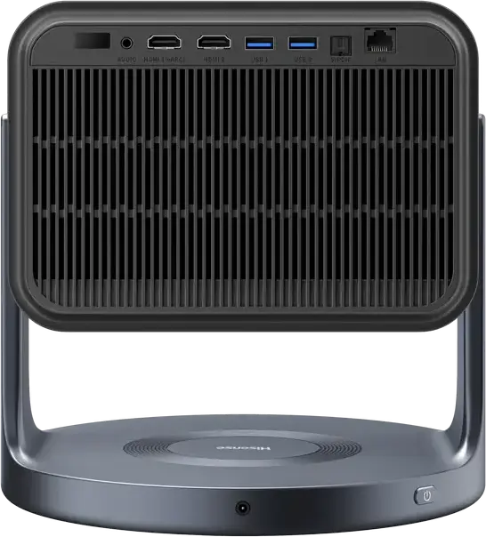 Hisense C2 Pro 4K UHD Laser Projector, 2600 ANSI Lumens, Triple Laser DLP, HDR10+ Dolby Vision, IMAX Enhanced, Wi-Fi 6E, Bluetooth 5.3, Grey