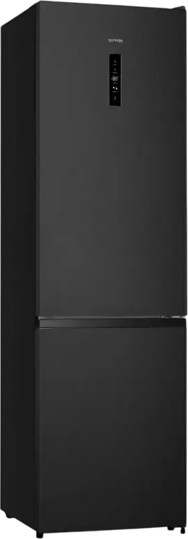 Frigider Congelator Gorenje NRK620EABK4 G600 Incorporabil cu Congelator Jos, AdvancedNoFrost, Volum Total 336L, Culoare: Negru, Display LED, 200.4x59.5x59 cm
