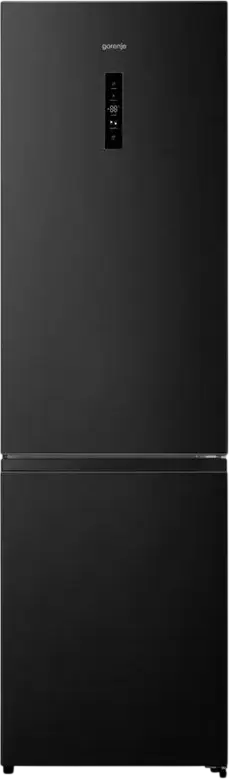 Frigider Congelator Gorenje NRK620EABK4 G600 Incorporabil cu Congelator Jos, AdvancedNoFrost, Volum Total 336L, Culoare: Negru, Display LED, 200.4x59.5x59 cm