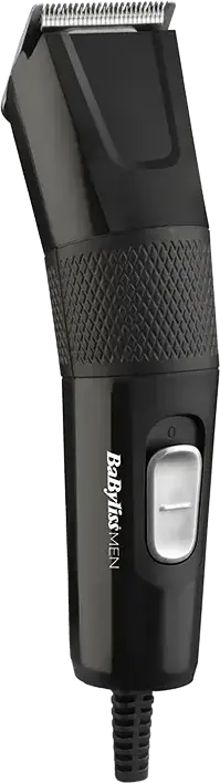 Tundeta de par BaByliss E756E Power, Alimentare la Priza, Lame din Otel Inoxidabil Autoascutite, Lungime Taiere 0.5-25mm, 8 Piene de Ghidare, Negru