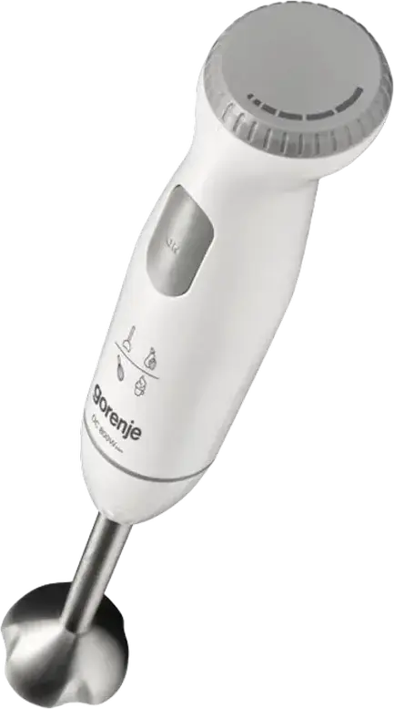 Mixer Vertical Gorenje HBC804QW Life collection, Putere 800W Motor DC, Control Viteza Liniar cu Turbo, Picior Inox, Accesorii Toator si Tel, Alb