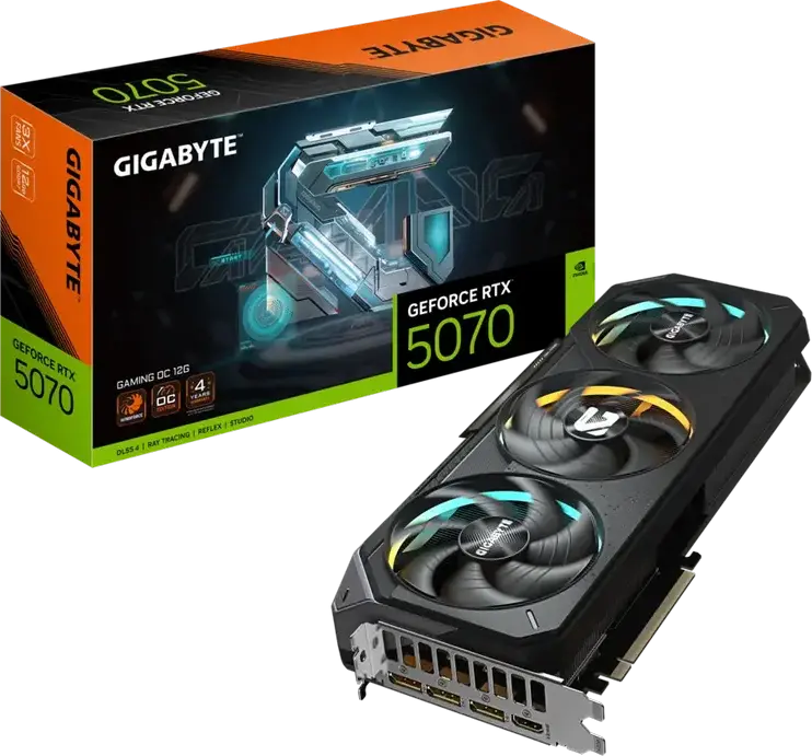 Placă Video Gigabyte GV-N5070GAMING OC-12GD, 12GB GDDR7 192bit