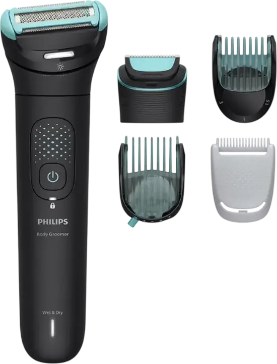 Philips BG7470/15 Series 7000 Body Groomer and Trimmer for Men, Triple Protect Shaving System, 2D Flex Head, Wet & Dry Waterproof, Li-Ion Battery