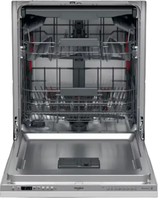 Whirlpool WIC 3C33 PFE Built-in Dishwasher, 14 Place Settings, 6th Sense Technology, NaturalDry Automatic Door Opening, PowerClean Jets, Silver
