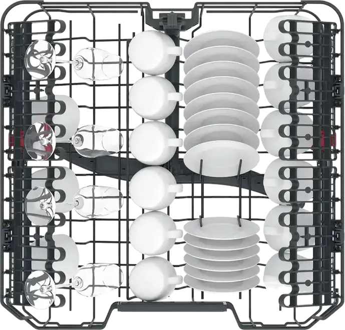 Whirlpool WIC 3C33 PFE Built-in Dishwasher, 14 Place Settings, 6th Sense Technology, NaturalDry Automatic Door Opening, PowerClean Jets, Silver