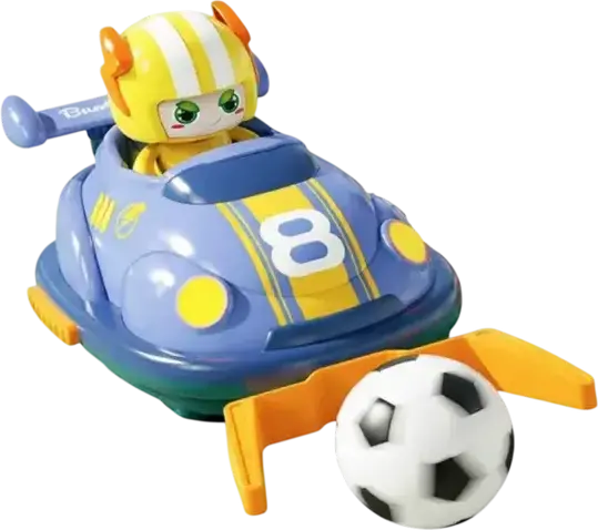 Maxlife MXRC-700 Bumper Soccer RC Car Set with 2 Remote Control Cars, Figures, Goals and Ball, Collision Resistant Design, Light and Sound Effects