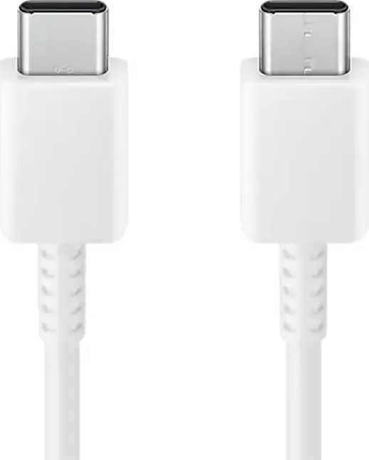 Samsung USB-C to USB-C Charging and Sync Cable 3A 60W Super Fast Charging 1.8m USB 2.0 Data Transfer EP-DX310, White