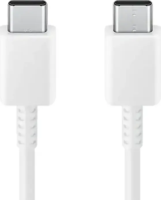 Samsung USB-C to USB-C Charging and Sync Cable 3A 60W Super Fast Charging 1.8m USB 2.0 Data Transfer EP-DX310, White
