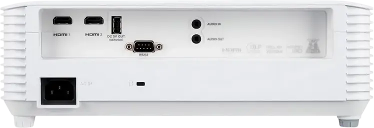 Acer X1528 DLP Projector, Full HD 1920x1080, 5200 ANSI Lumens, 10000:1 Contrast, 3D Support, 2x HDMI, White