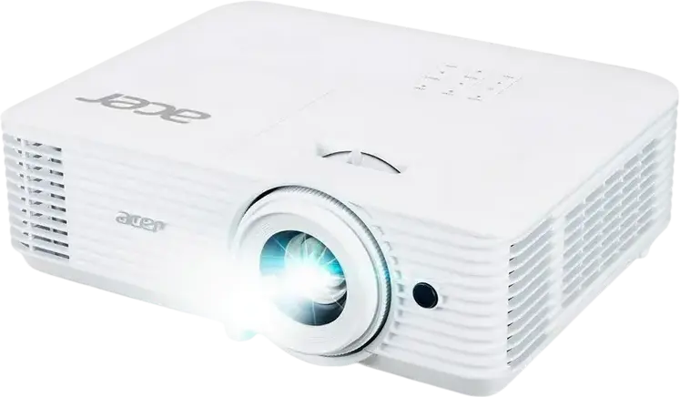 Acer X1528 DLP Projector, Full HD 1920x1080, 5200 ANSI Lumens, 10000:1 Contrast, 3D Support, 2x HDMI, White