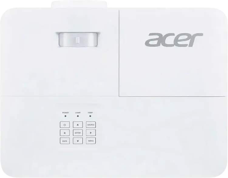 Acer X1528 DLP Projector, Full HD 1920x1080, 5200 ANSI Lumens, 10000:1 Contrast, 3D Support, 2x HDMI, White
