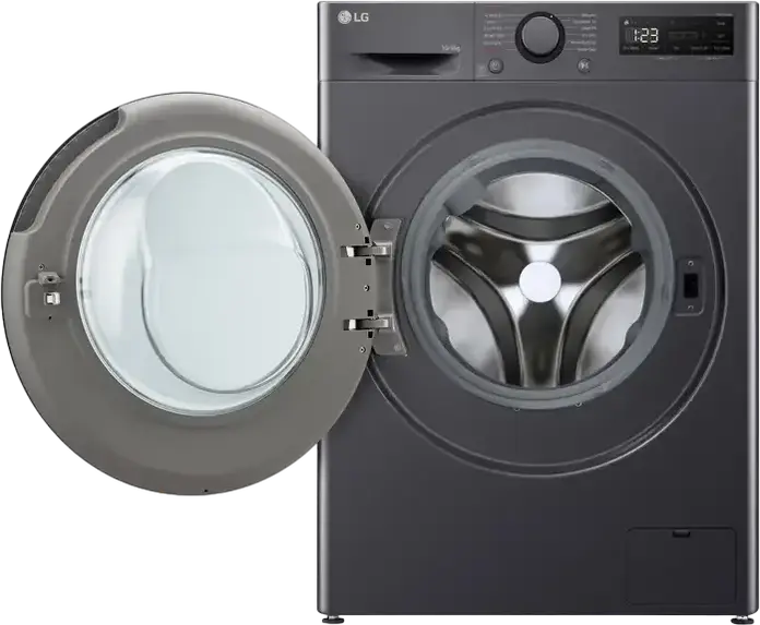 LG F4DR510S2M Washer Dryer 10kg Wash 6kg Dry, AI DD, Steam, TurboWash 360, Front Load Free-standing Washing Machine, 1400 rpm, Grey