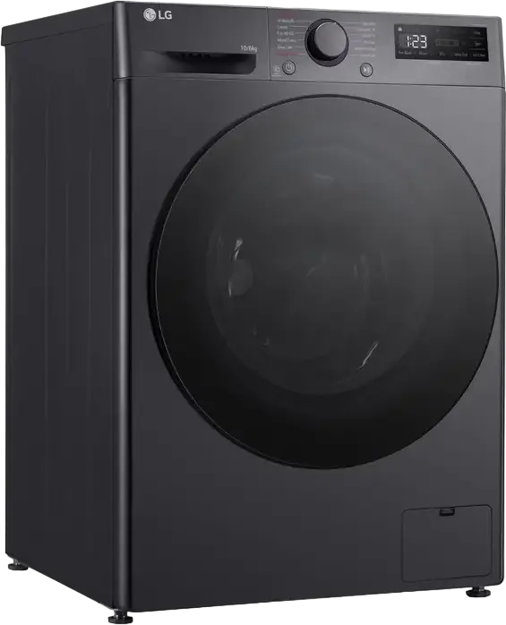 LG F4DR510S2M Washer Dryer 10kg Wash 6kg Dry, AI DD, Steam, TurboWash 360, Front Load Free-standing Washing Machine, 1400 rpm, Grey