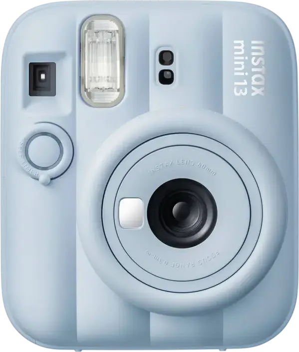 Fujifilm Instax Mini 13 Instant Camera, Automatic Exposure, Close-Up Mode, Built-in Flash, 62mm x 46mm Photo Size, Frost Blue