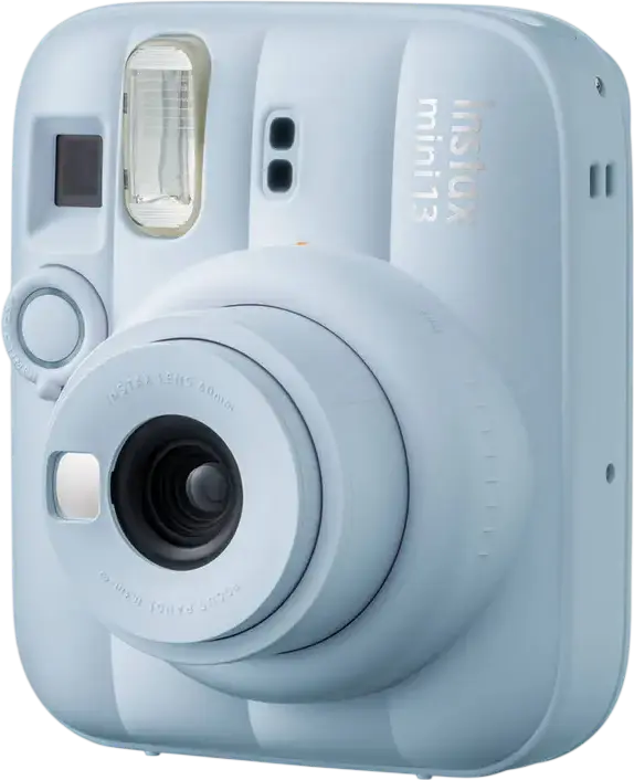 Fujifilm Instax Mini 13 Instant Camera, Automatic Exposure, Close-Up Mode, Built-in Flash, 62mm x 46mm Photo Size, Frost Blue