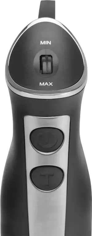 Polaris PHB 1385 Hand Blender 1350W, Stainless Steel Foot and Blade, 0.5L Bowl, Turbo Mode, with Chopper, Whisk and Measuring Beaker, Black