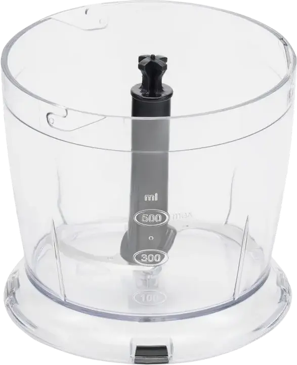 Polaris PHB 1385 Hand Blender 1350W, Stainless Steel Foot and Blade, 0.5L Bowl, Turbo Mode, with Chopper, Whisk and Measuring Beaker, Black
