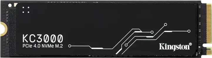 SSD-накопитель Kingston KC3000 2 ТБ M.2 2280 NVMe PCIe 4.0 x4 с графеновым алюминиевым радиатором, 3D TLC NAND, скорость чтения/записи до 7,000 МБ/с