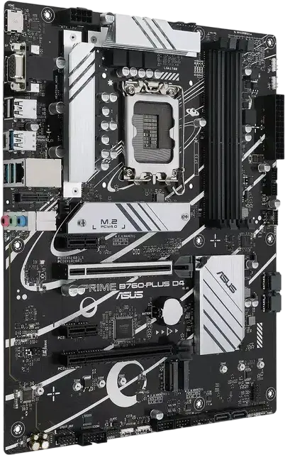 ASUS PRIME B760-PLUS ATX Motherboard LGA1700 Intel B760 DDR4 up to 192GB 7200MHz PCIe 5.0 3x M.2 PCIe 4.0 2.5Gb Ethernet USB 3.2 Gen 2x2 Type-C