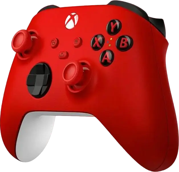Controller Wireless Microsoft Xbox pentru Xbox Series X|S, Xbox One, Windows 10/11, Android, iOS, Bluetooth, USB-C, D-pad Hibrid, Grip Texturat, Pulse Red