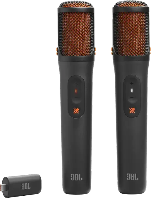 Microfon Karaoke Wireless JBL EasySing, Conectivitate 2.4 GHz, Eliminare Vocale AI, Baterie 10 Ore, Incarcare USB-C, Negru