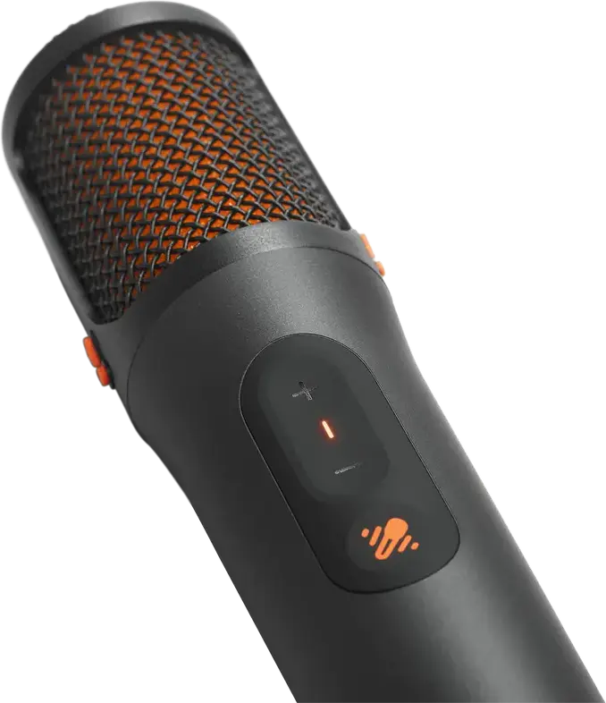Microfon Karaoke Wireless JBL EasySing, Conectivitate 2.4 GHz, Eliminare Vocale AI, Baterie 10 Ore, Incarcare USB-C, Negru