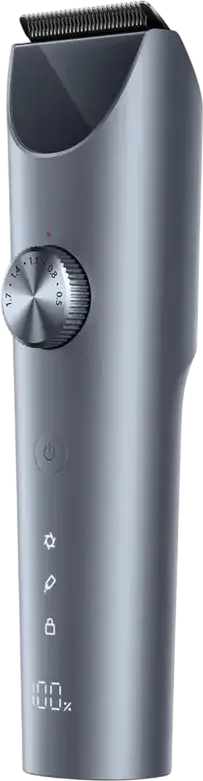 Xiaomi Hair Clipper 2 Electric Hair Trimmer, 19 Length Settings 0.5-28mm, Double-Coated High-Hardness Blade, LED Display, 180min Runtime, Grey