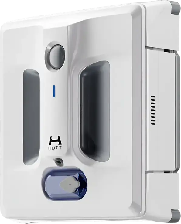 HUTT A1 2.0 AI Window Cleaning Robot, 6000Pa Suction, Quadruple Water Spray System, Laser Edge Detection, for Glass Mirrors and Tiles, White