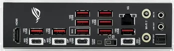 Материнская плата ASUS ROG STRIX X870E-E GAMING WIFI AM5 ATX AMD X870E DDR5 8400+ MT/s PCIe 5.0 WiFi 7 Bluetooth 5.4 USB4 Ethernet Realtek 5Gb