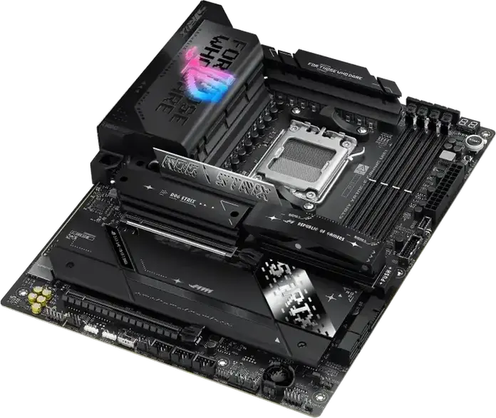 Материнская плата ASUS ROG STRIX X870E-E GAMING WIFI AM5 ATX AMD X870E DDR5 8400+ MT/s PCIe 5.0 WiFi 7 Bluetooth 5.4 USB4 Ethernet Realtek 5Gb