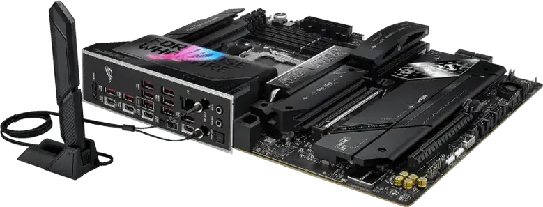 Материнская плата ASUS ROG STRIX X870E-E GAMING WIFI AM5 ATX AMD X870E DDR5 8400+ MT/s PCIe 5.0 WiFi 7 Bluetooth 5.4 USB4 Ethernet Realtek 5Gb